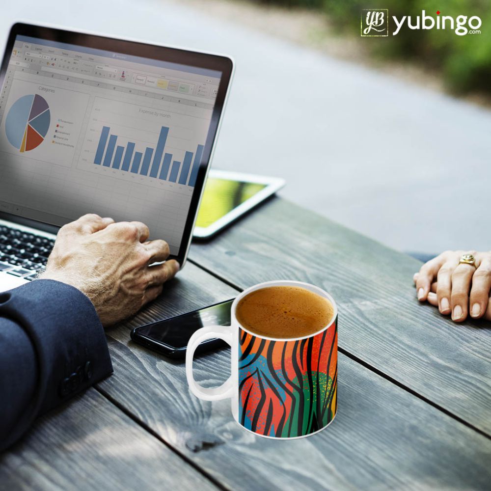 Colourful Animal Pattern Coffee Mug-Image2