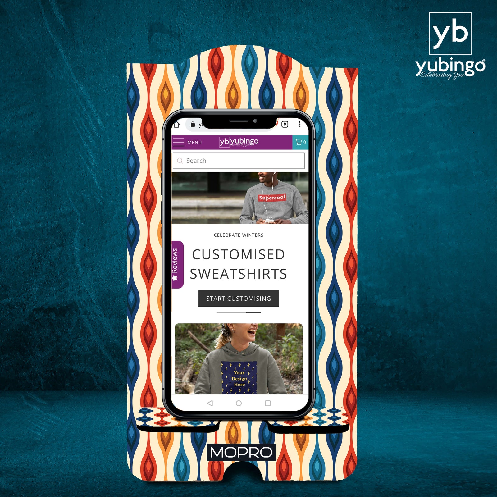 Cool Patterns Mobile Stand-Image2