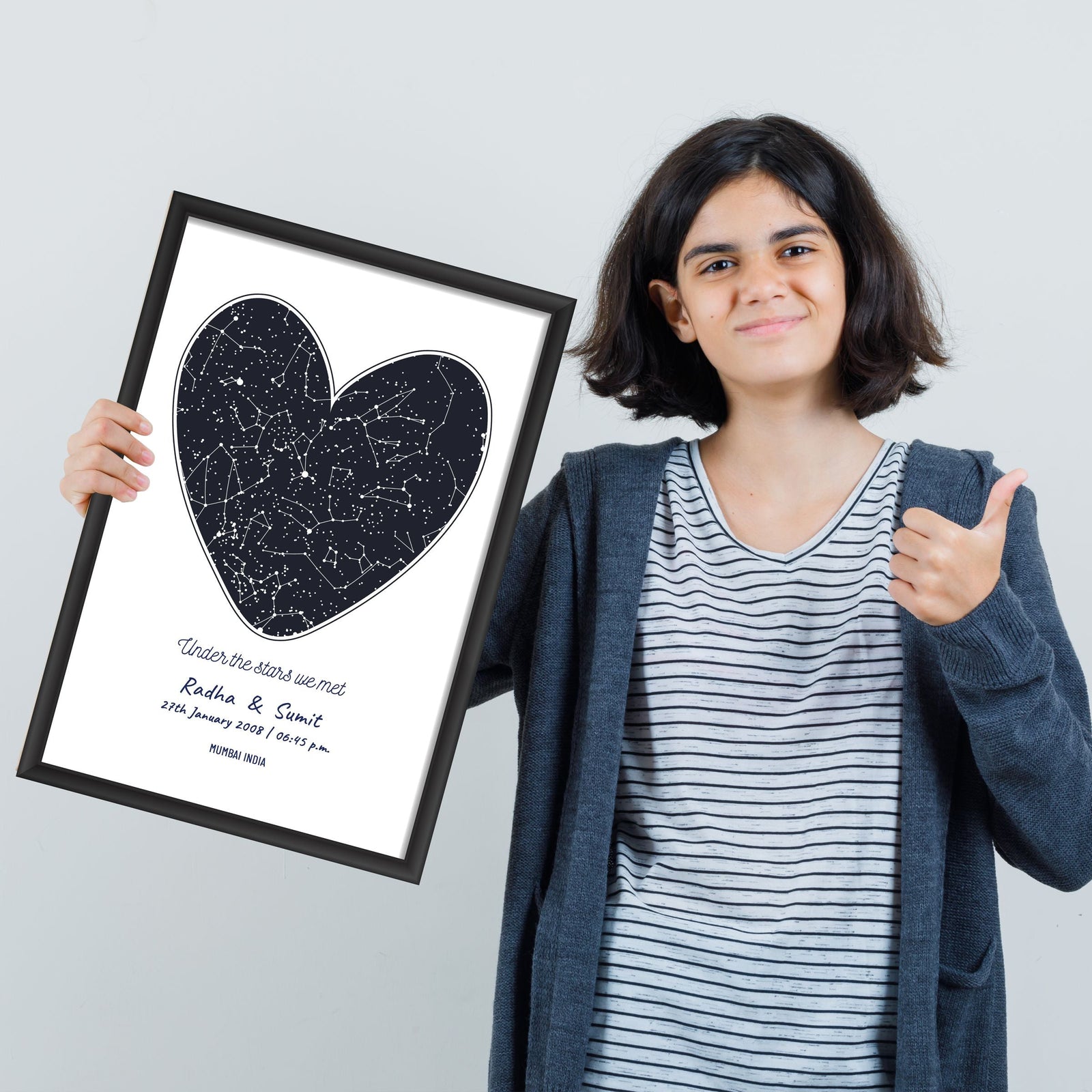 Couple Sky and Star Map Customised Frame-Image3