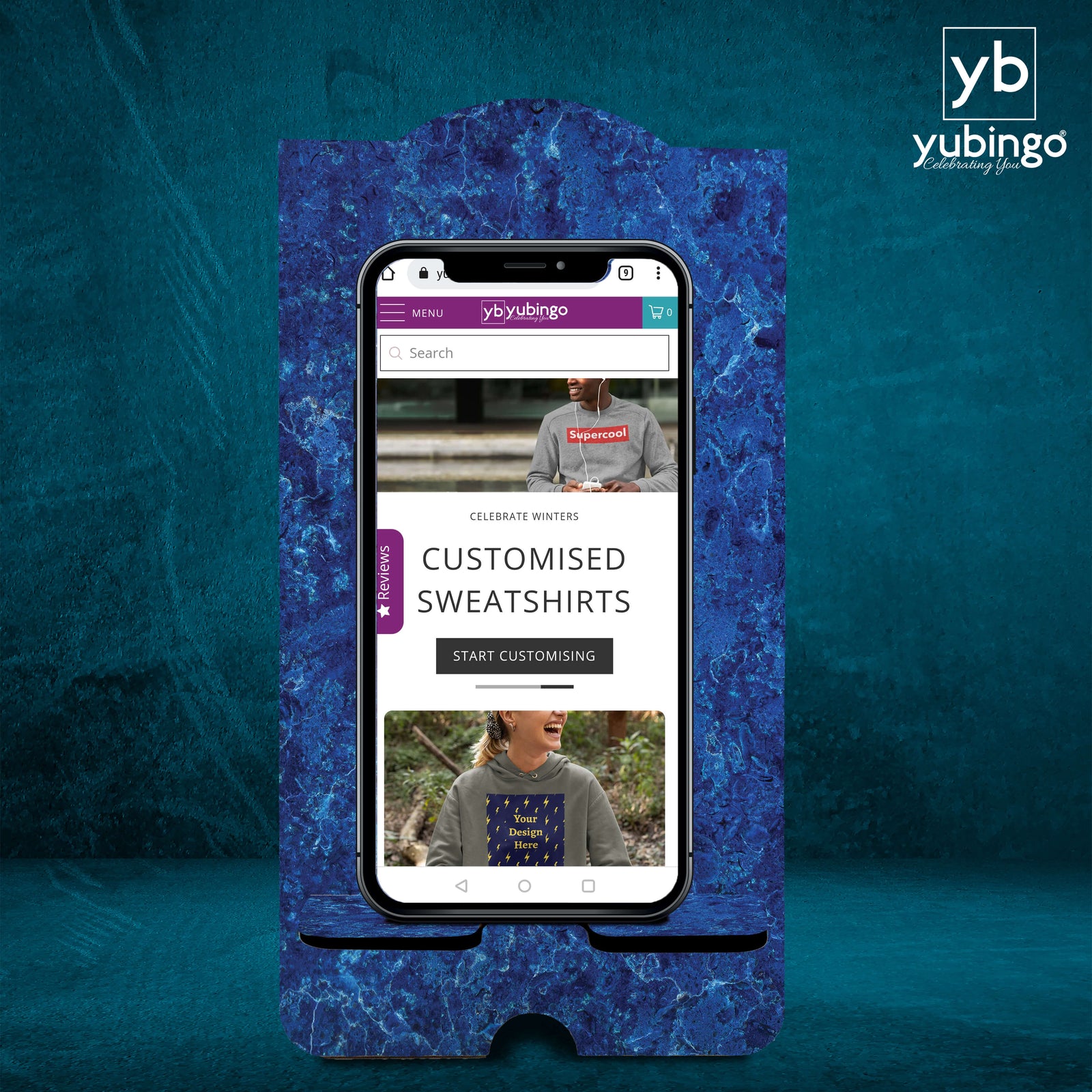 Elemental Blue Mobile Stand-Image2