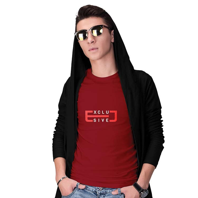 Exclusive Men T-Shirt-Maroon