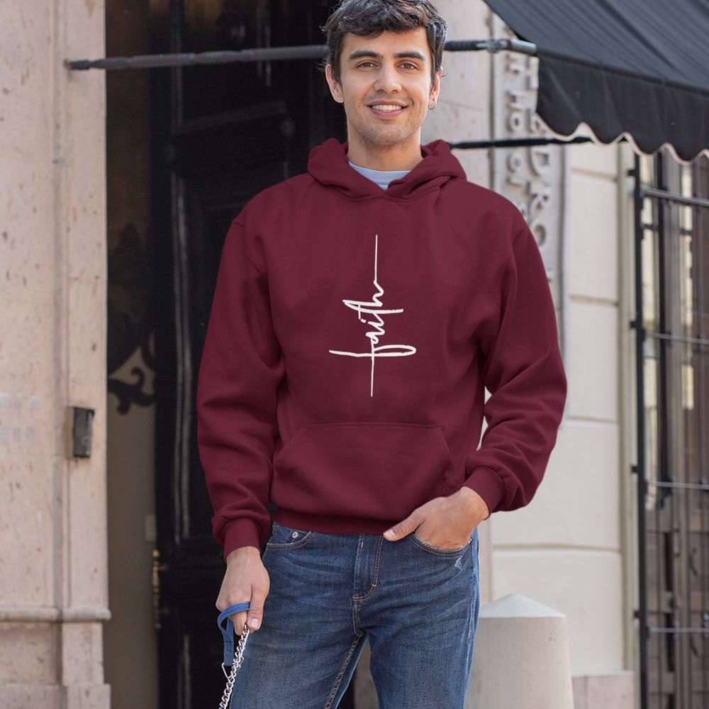 Faith Hoodie-Maroon