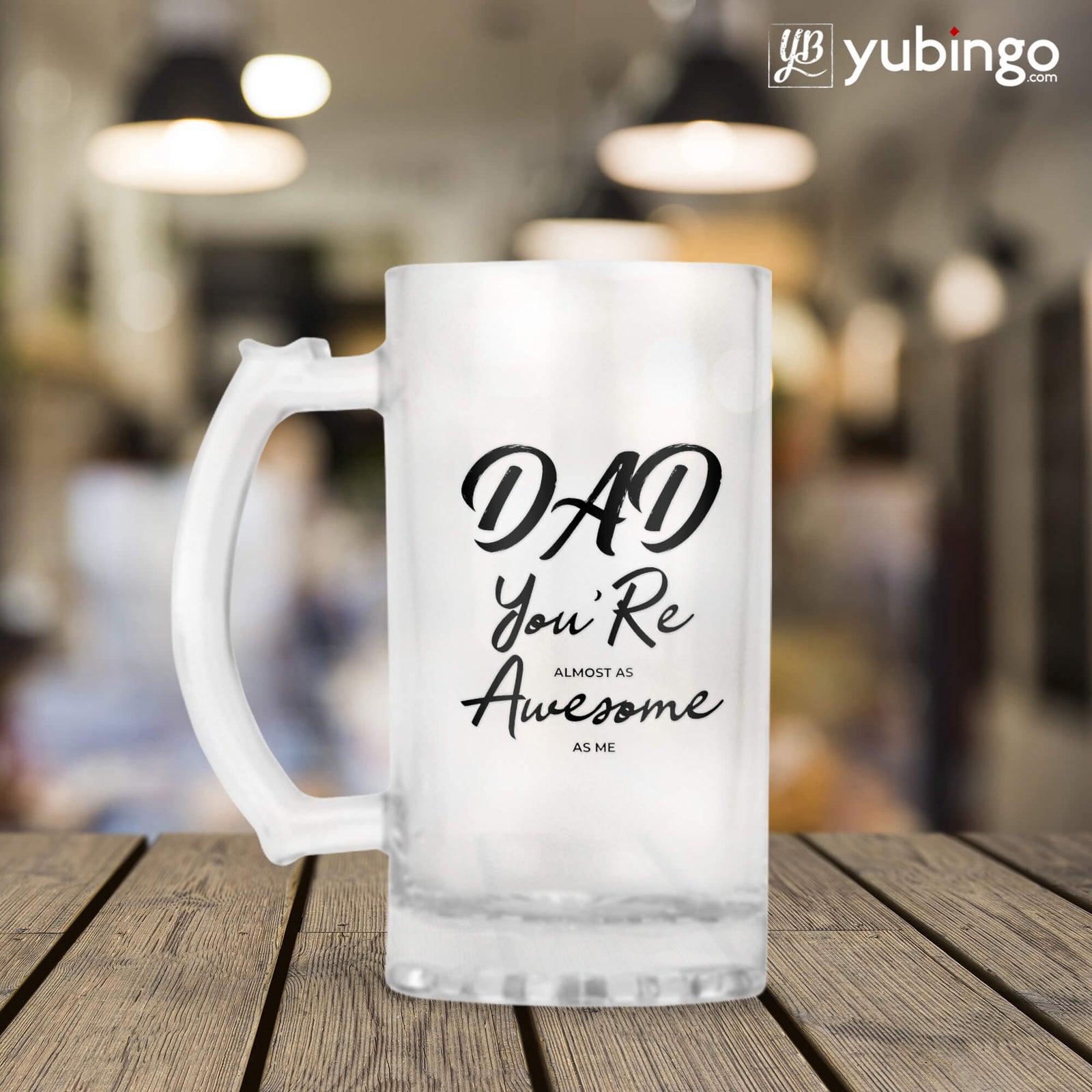 Dad Is Awesome As Me Beer Mug-Image2