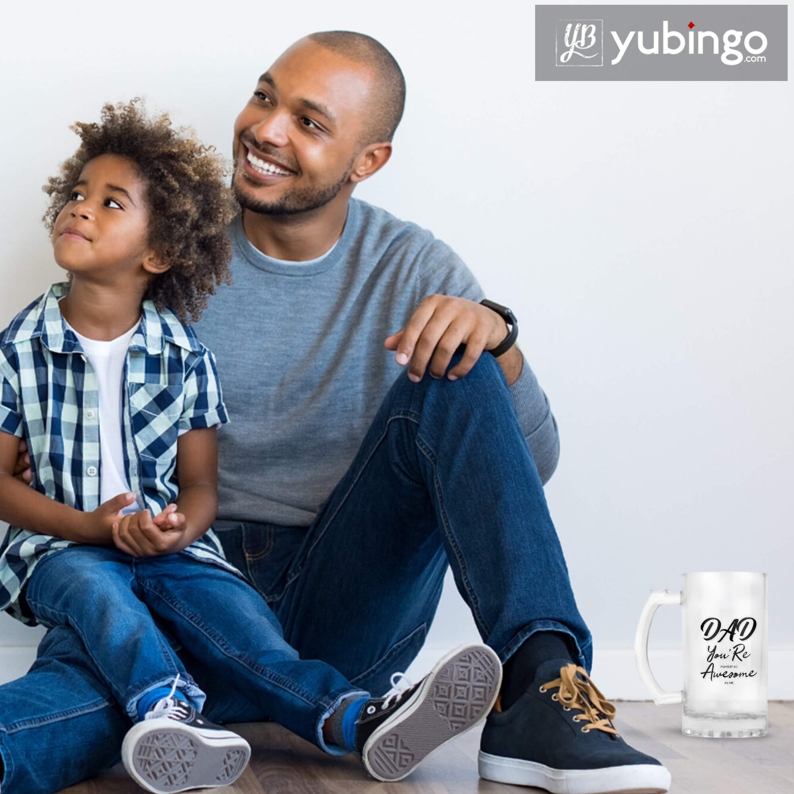 Dad Is Awesome As Me Beer Mug-Image5