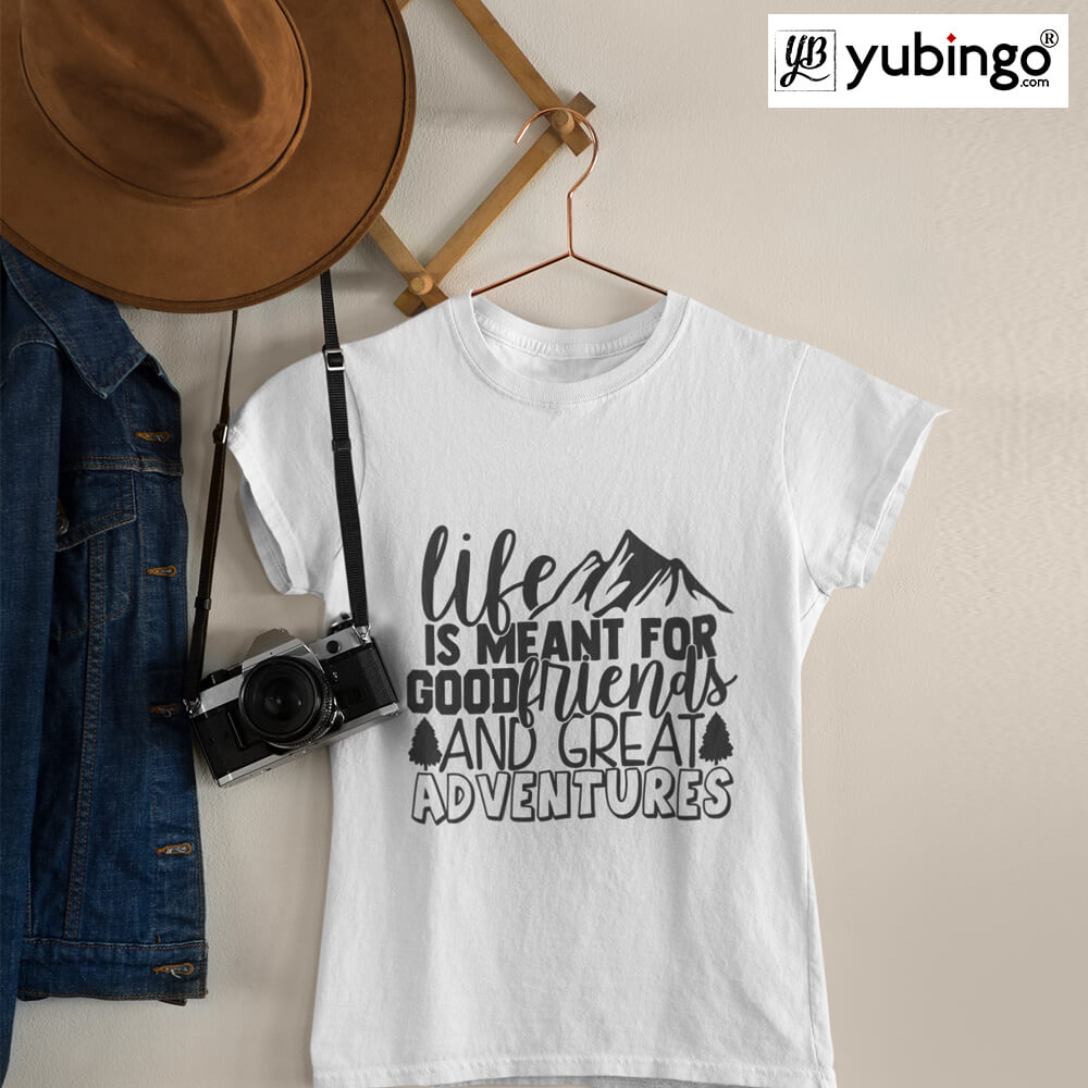 Friends & Adventures T-Shirt-White
