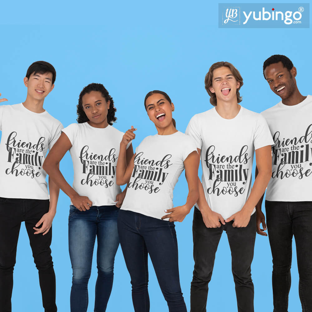 Friends Are Family T-Shirt-White