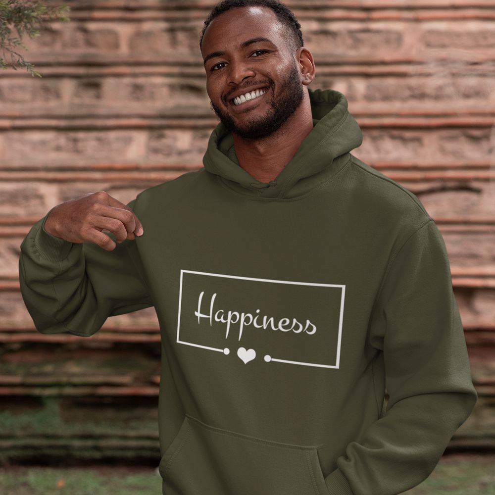 Happiness Hoodie-Olive