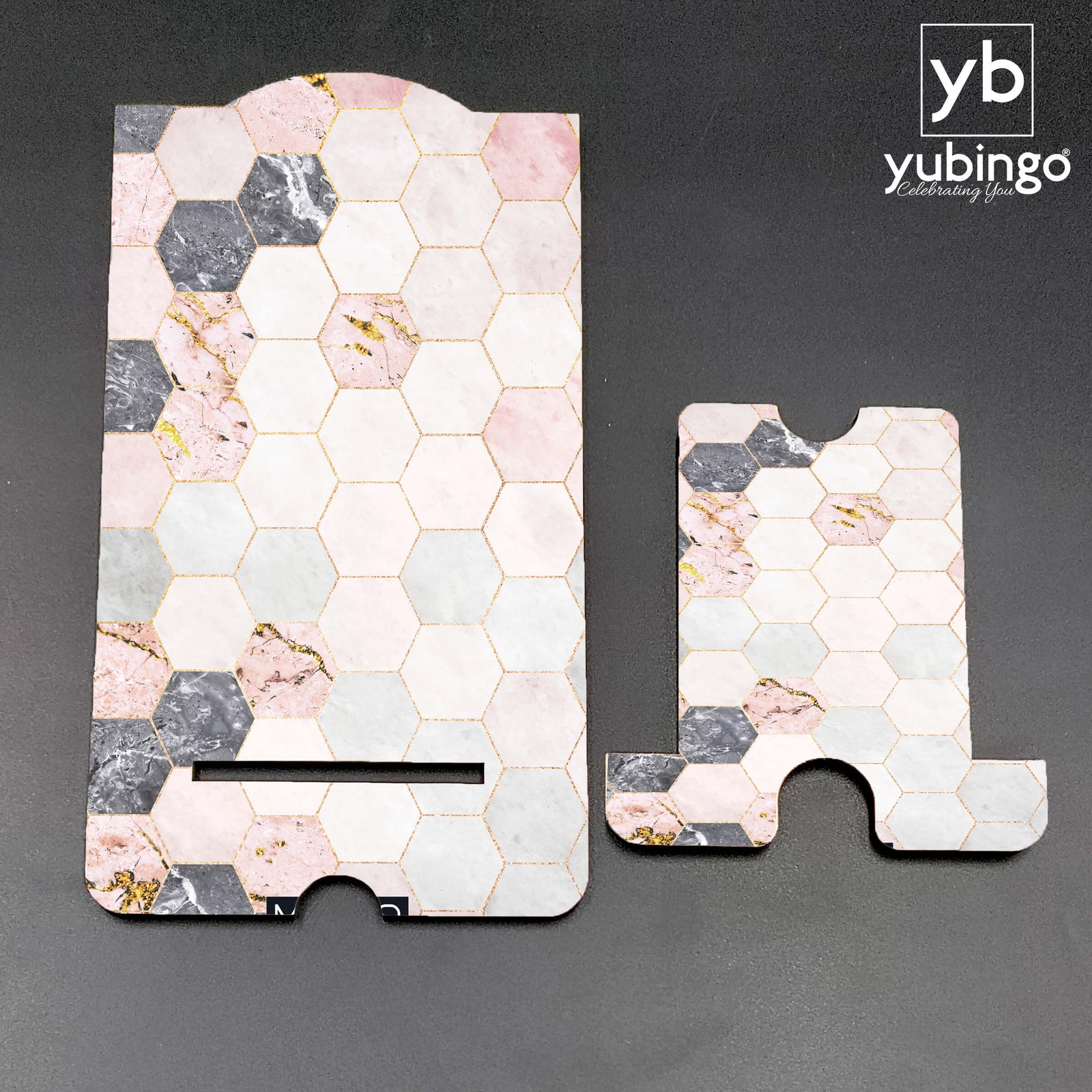 Hexagon Marbles Mobile Stand-Image5