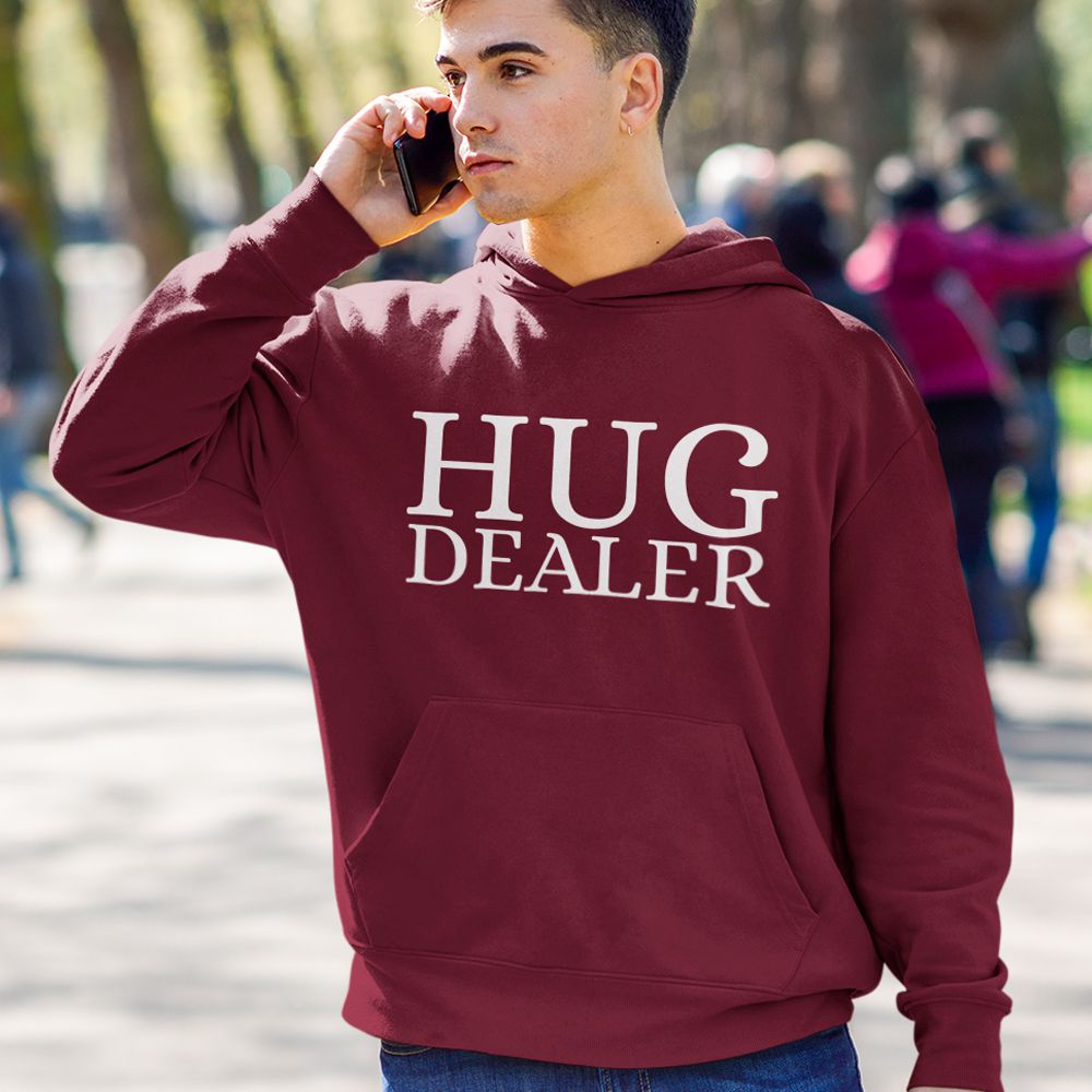 Hug Dealer Hoodie-Maroon