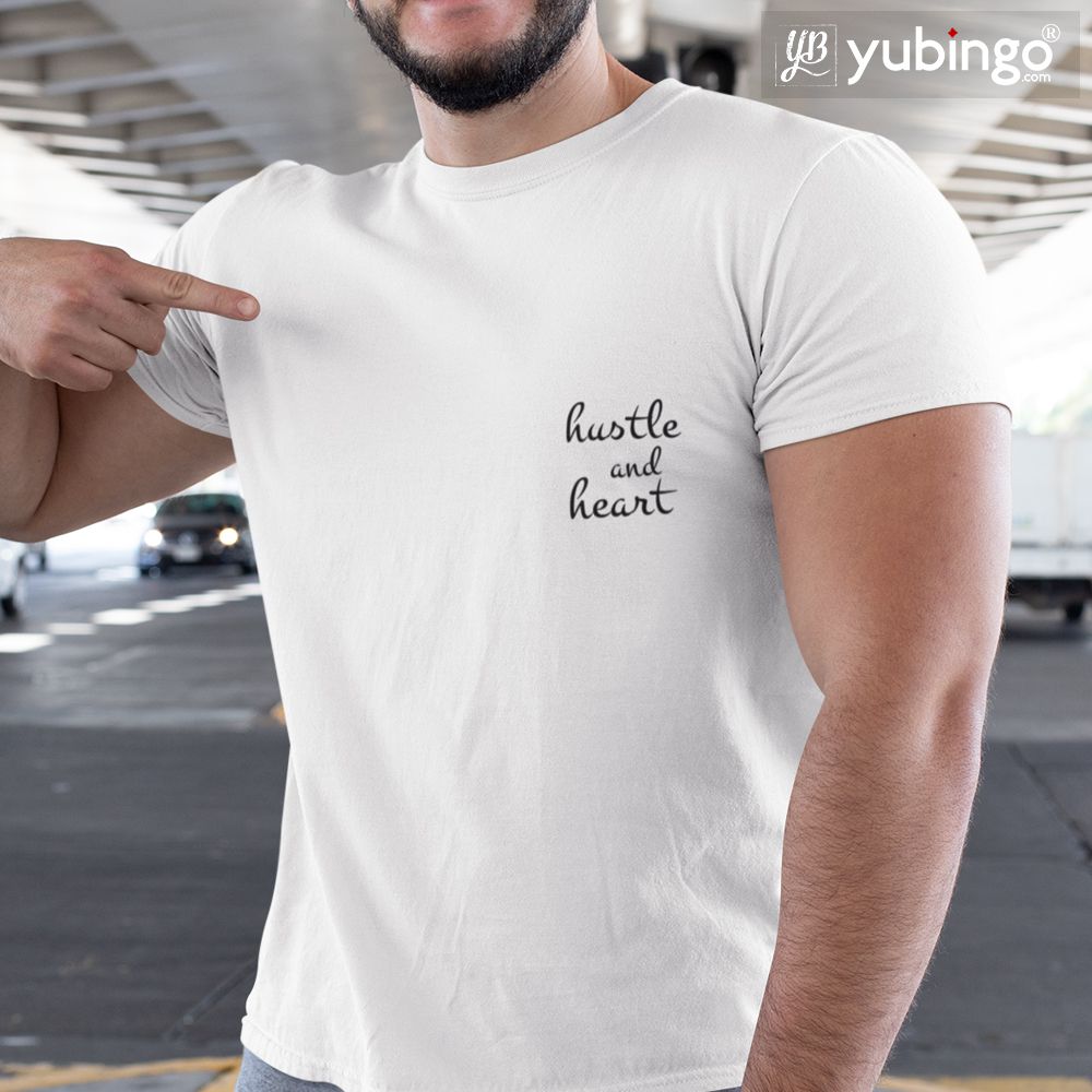 Hustle and Heart T-Shirt-White