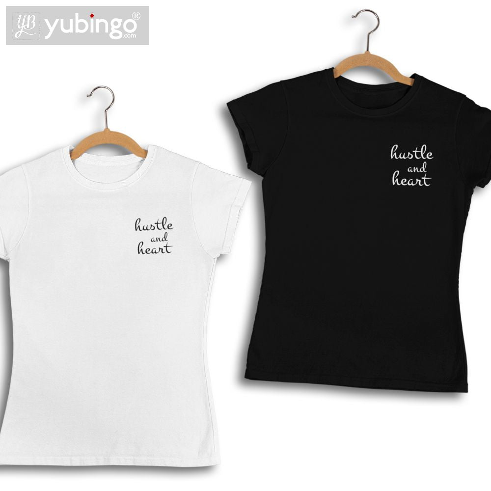 Hustle and Heart T-Shirt-White