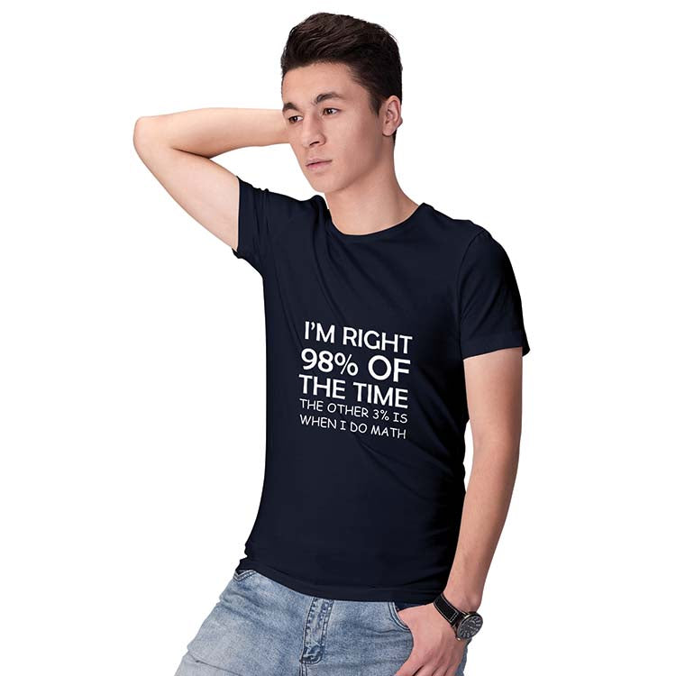 I'm Right Men T-Shirt-Navy Blue