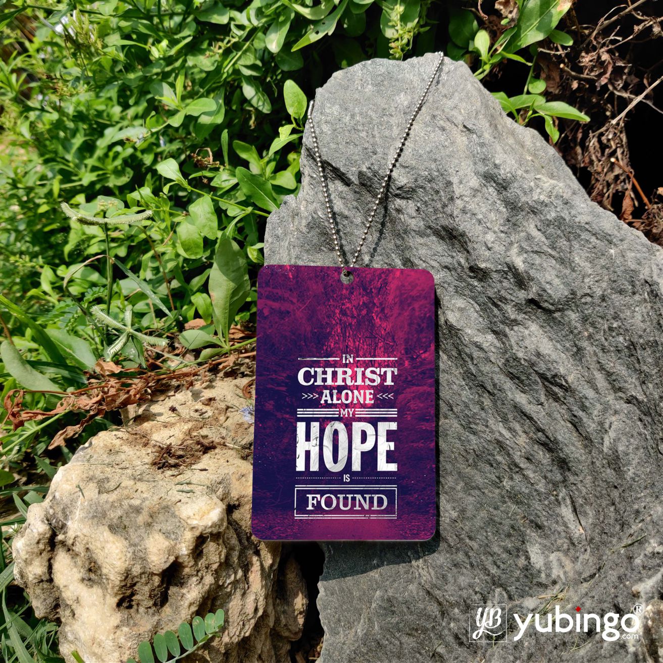 In Christ I Find Hope Car Hanging-Image5