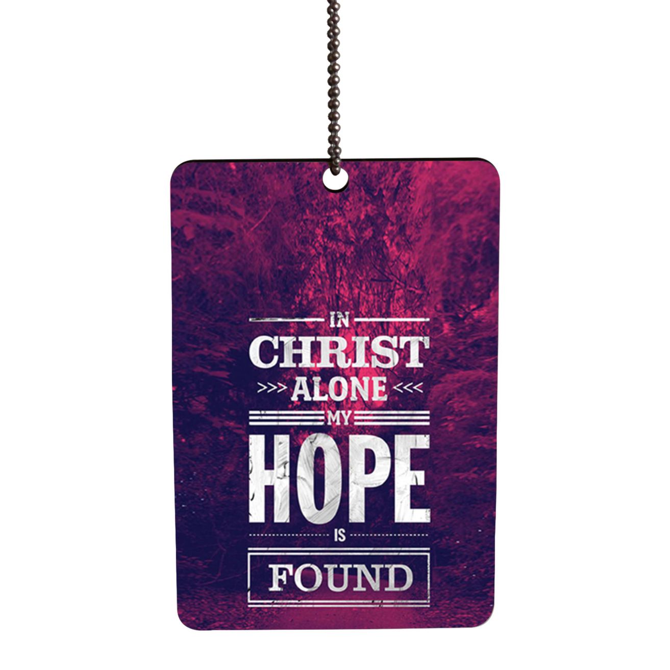 In Christ I Find Hope Car Hanging