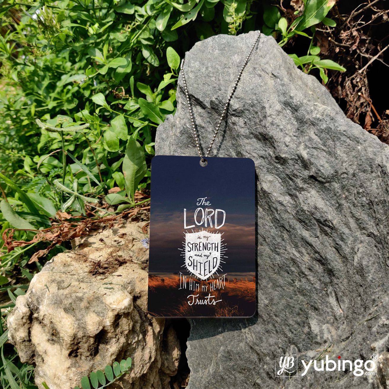 In Lord My Heart Trusts Car Hanging-Image5