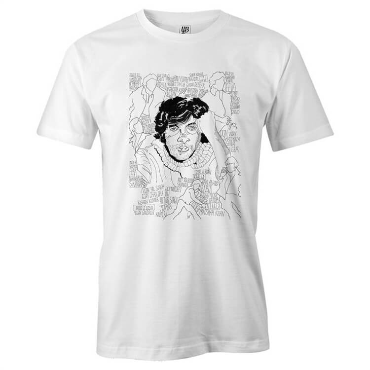 Indro's Art Big B Men T-Shirt-White