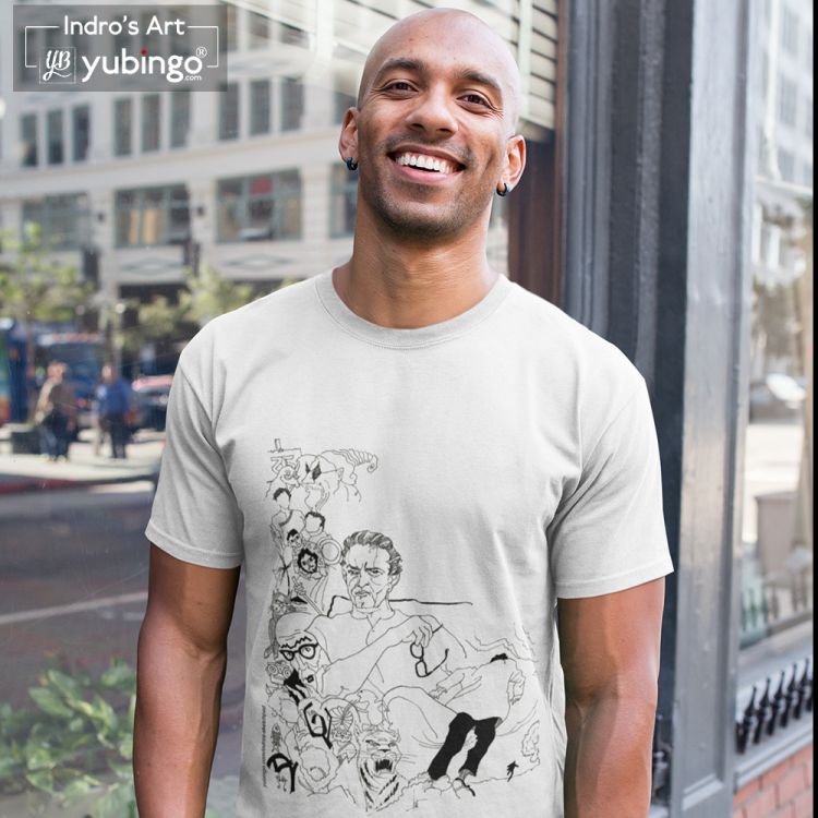 Indro's Art Satyajit Ray Men T-Shirt-Image5