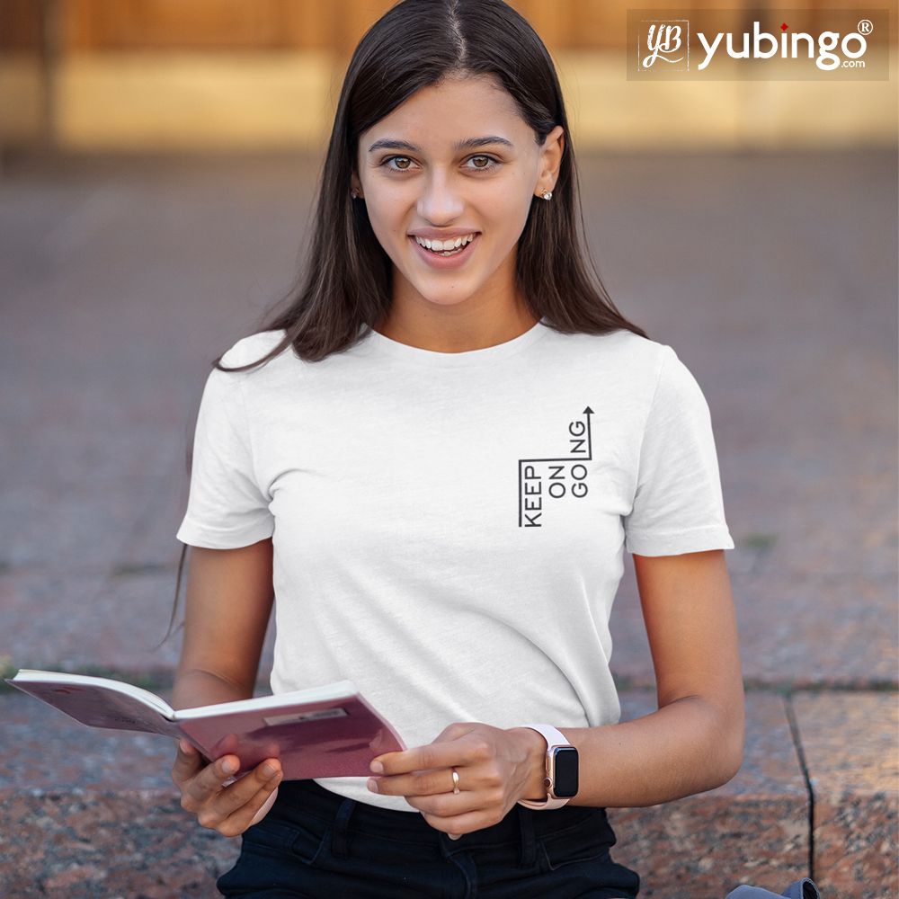 Keep On Going T-Shirt-White