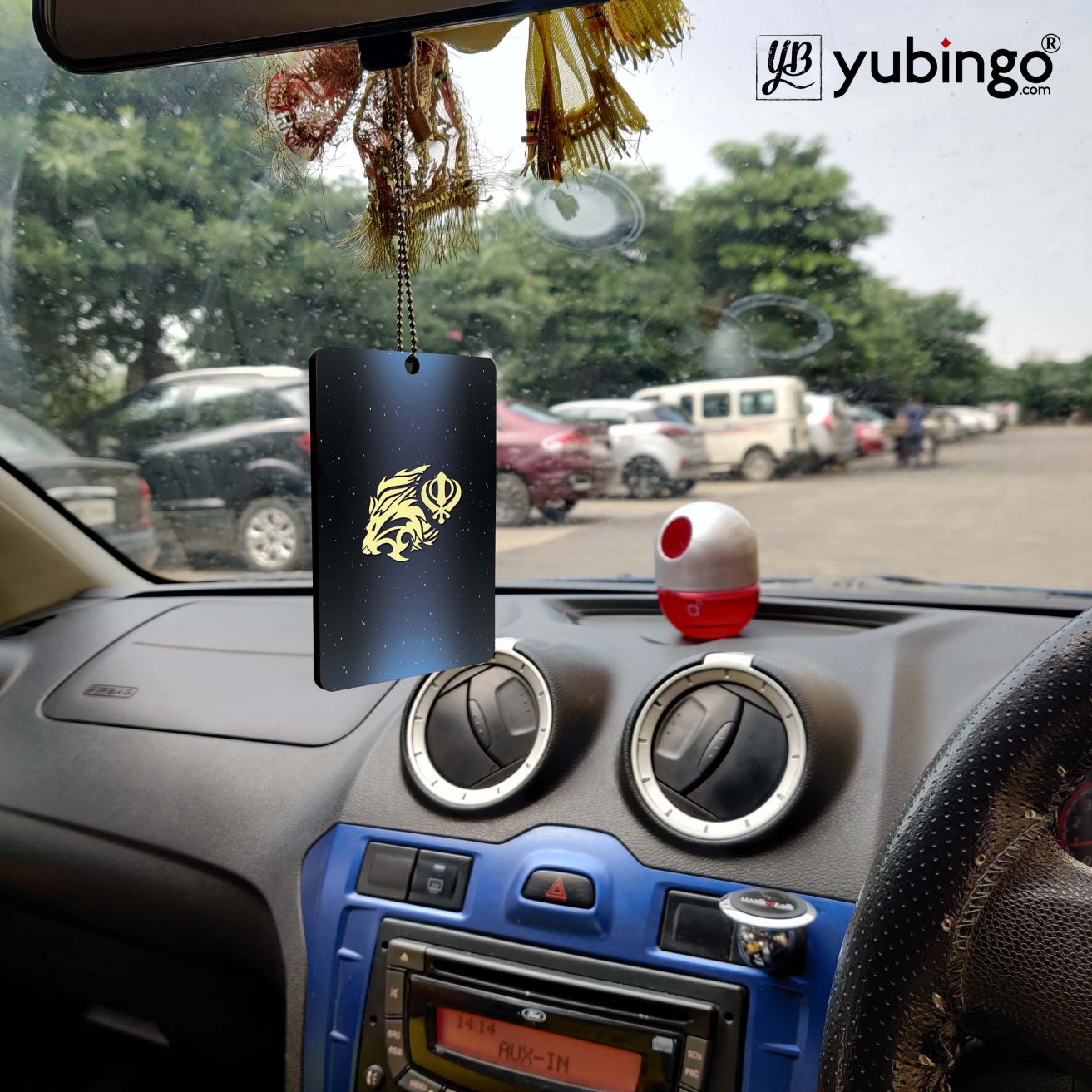 Khanda Sahib Car Hanging-Image2