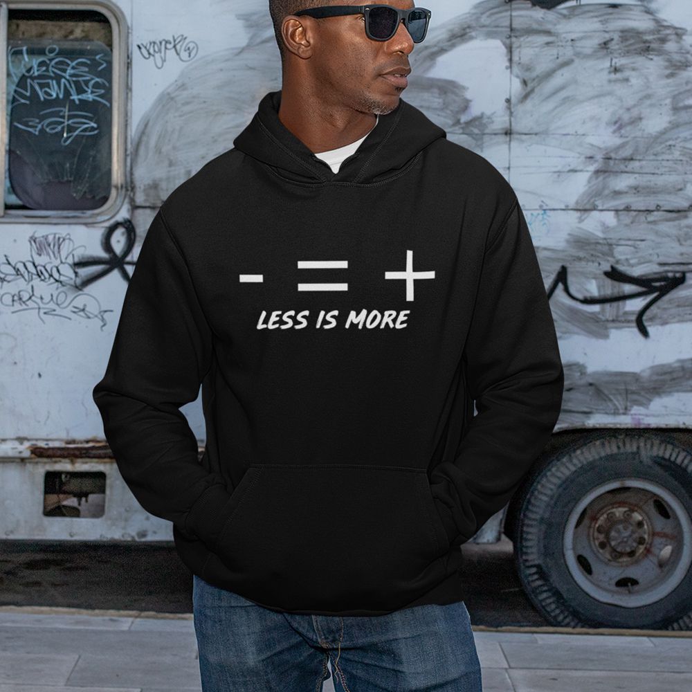 Less Is More Hoodie-Black