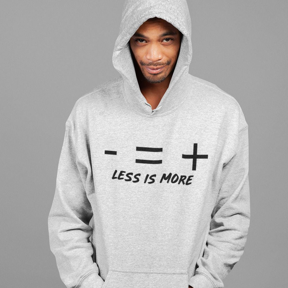 Less Is More Hoodie-Grey