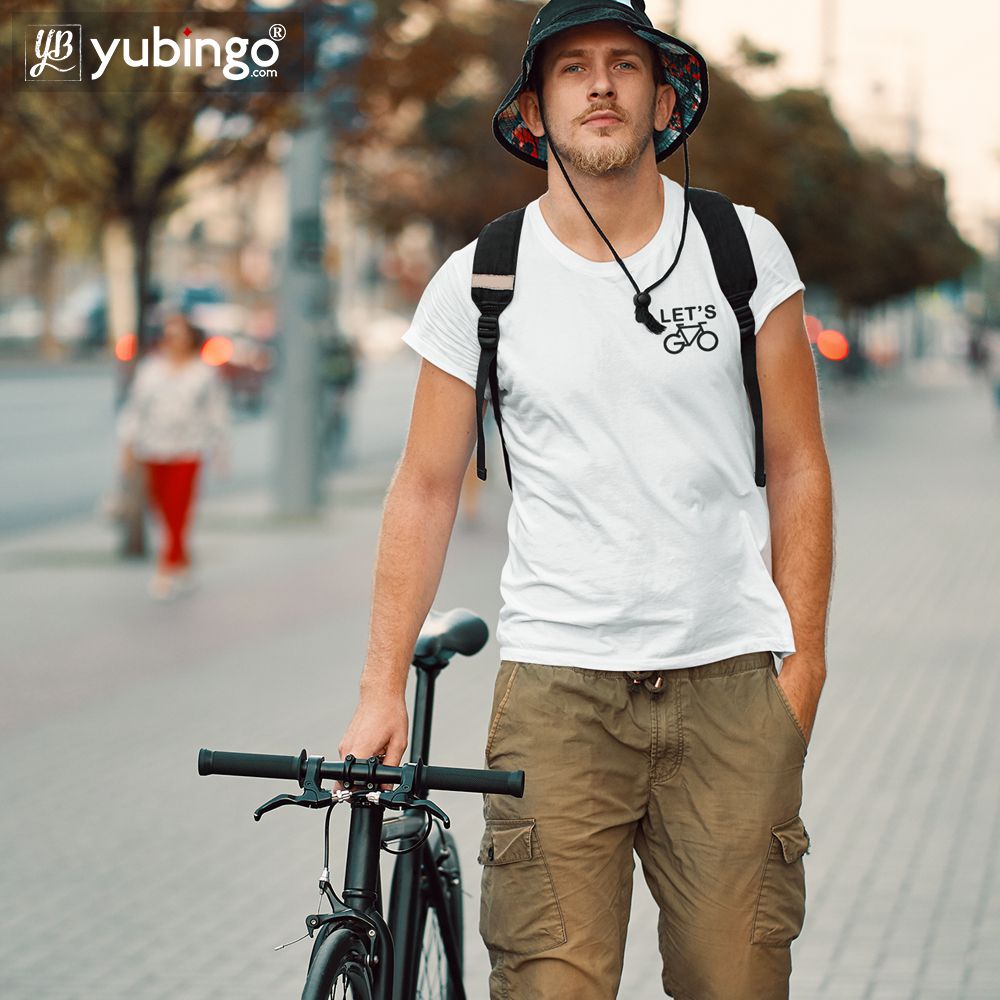 Let's Cycle T-Shirt-White