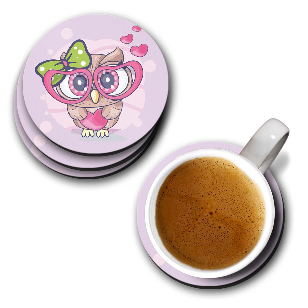 Lovable Owl Coasters