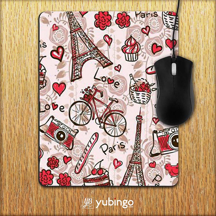 Love In Paris Mouse Pad-Image2