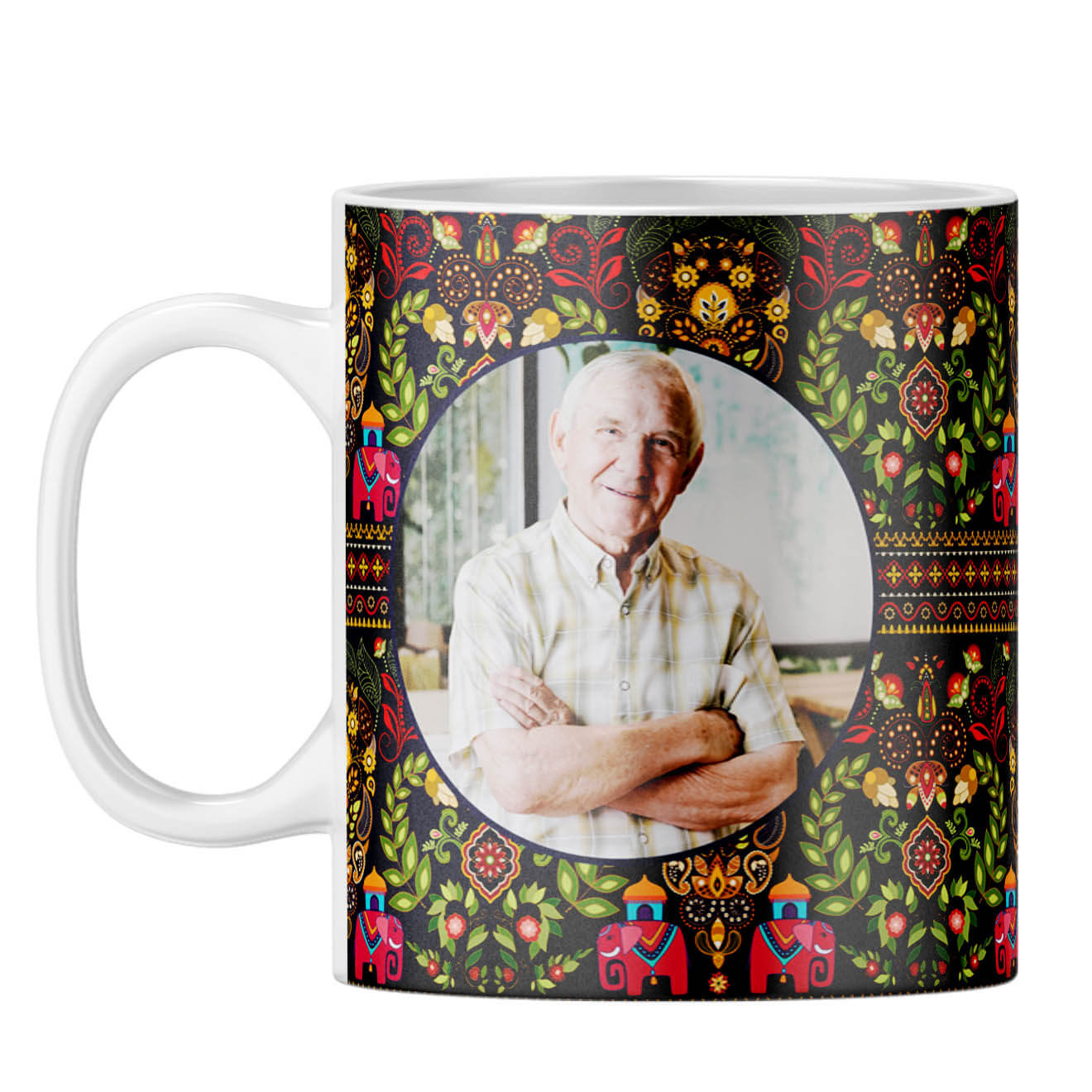 Mughal Pattern Photo Coffee Mug-Image2