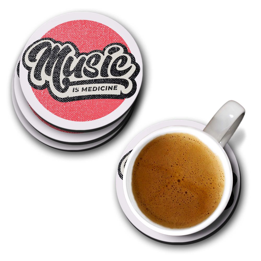 Music is Medicine Coasters