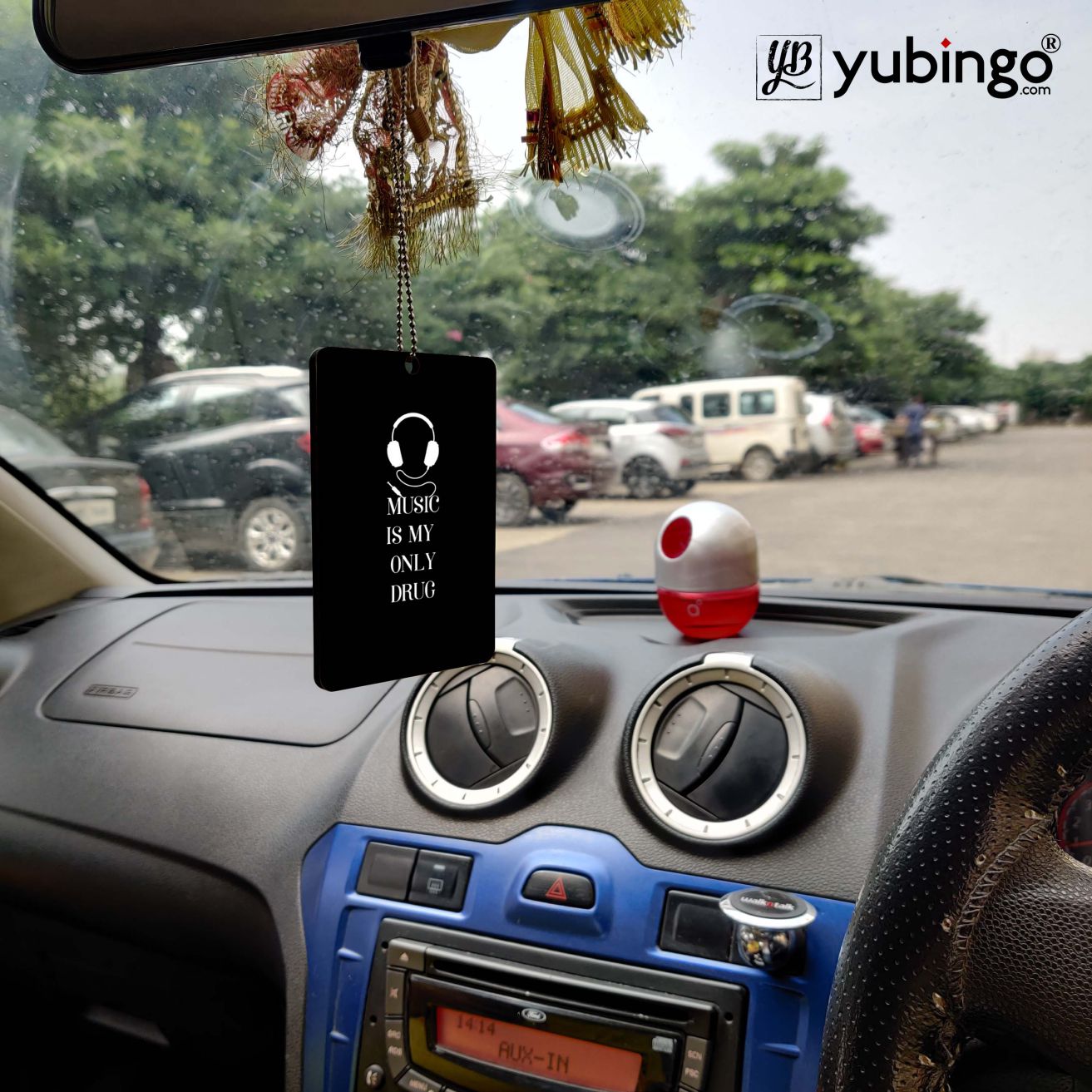 Music Is My Only Drug Car Hanging-Image2