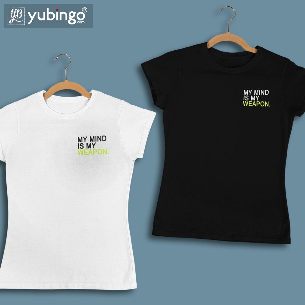 My Mind is My Weapon T-Shirt-White