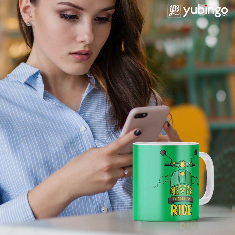 Never Forget to Ride Coffee Mug-Image3