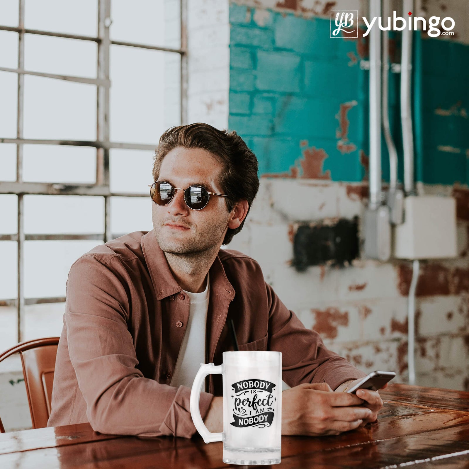 Nobody Is Perfect I Am Nobody Beer Mug-Image2