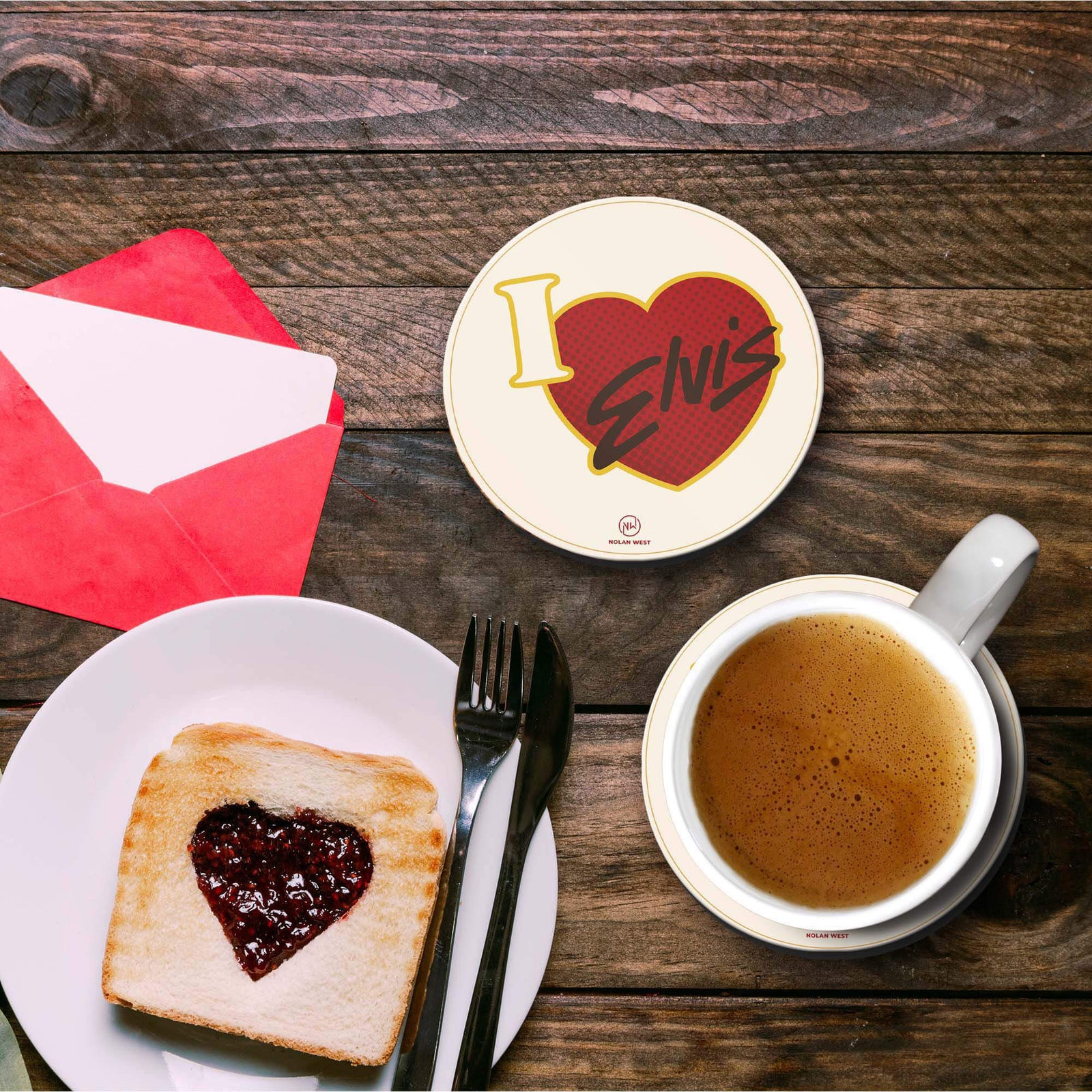 Nolan West Elvis Presley | I Love Elvis Coasters