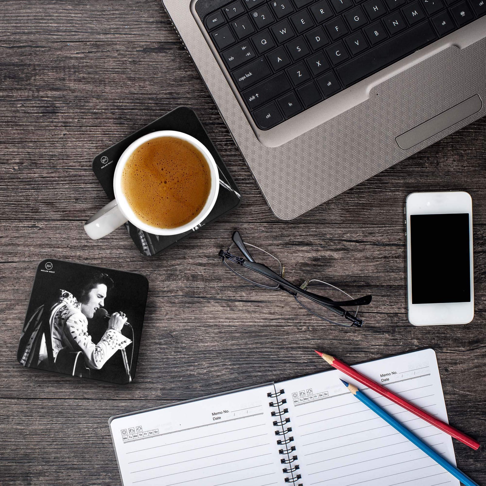 Nolan West Elvis Presley | King with Mic Coasters-Image5