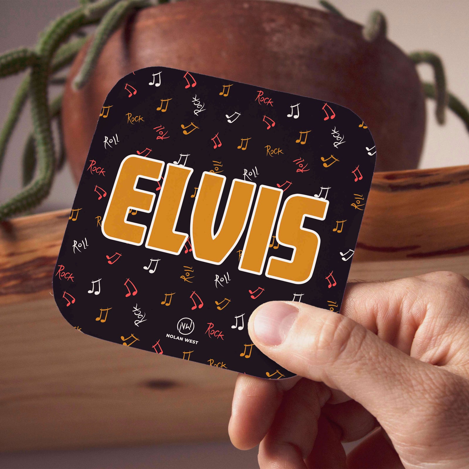 Nolan West Elvis Presley | Musical Notes Coasters-Image3