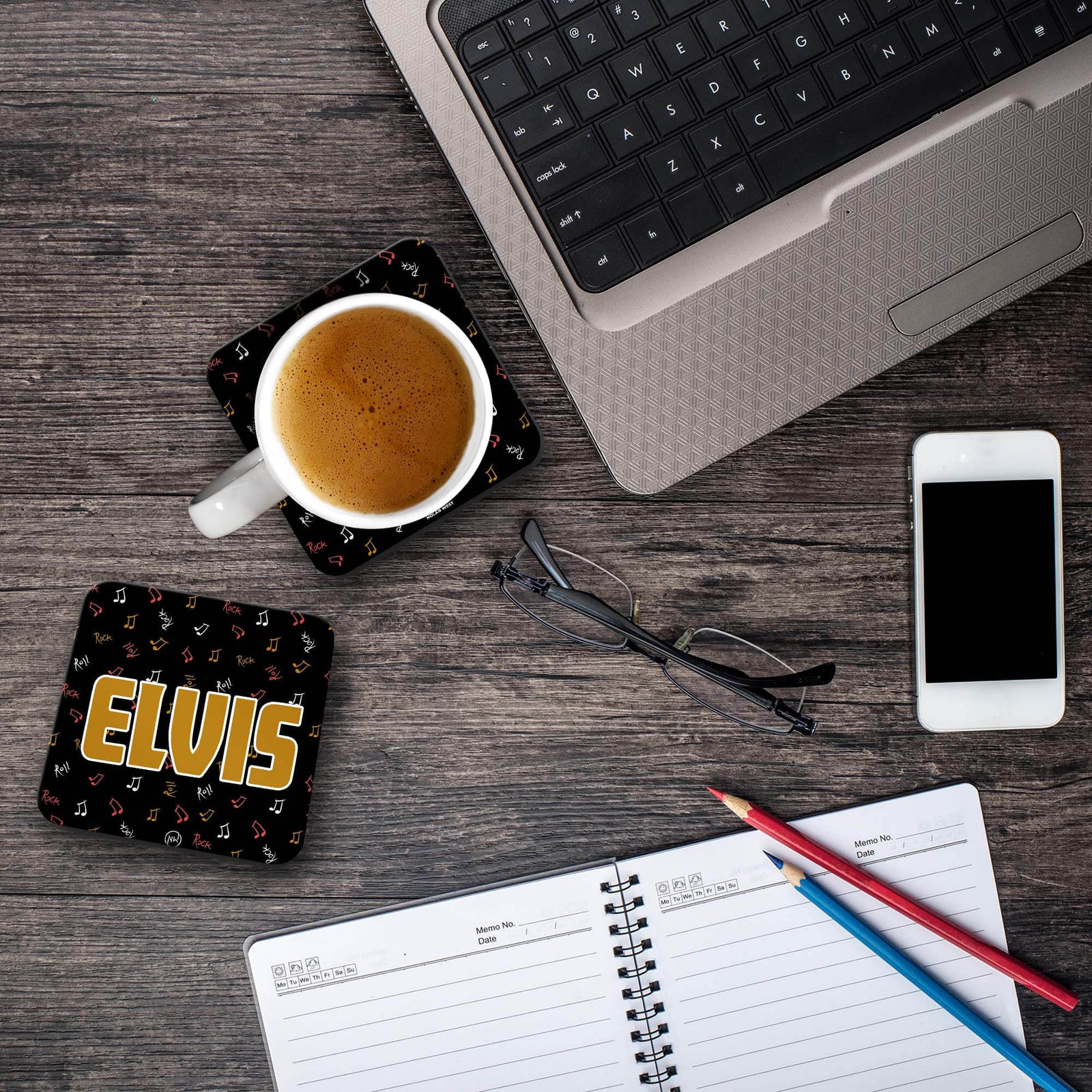 Nolan West Elvis Presley | Musical Notes Coasters-Image5