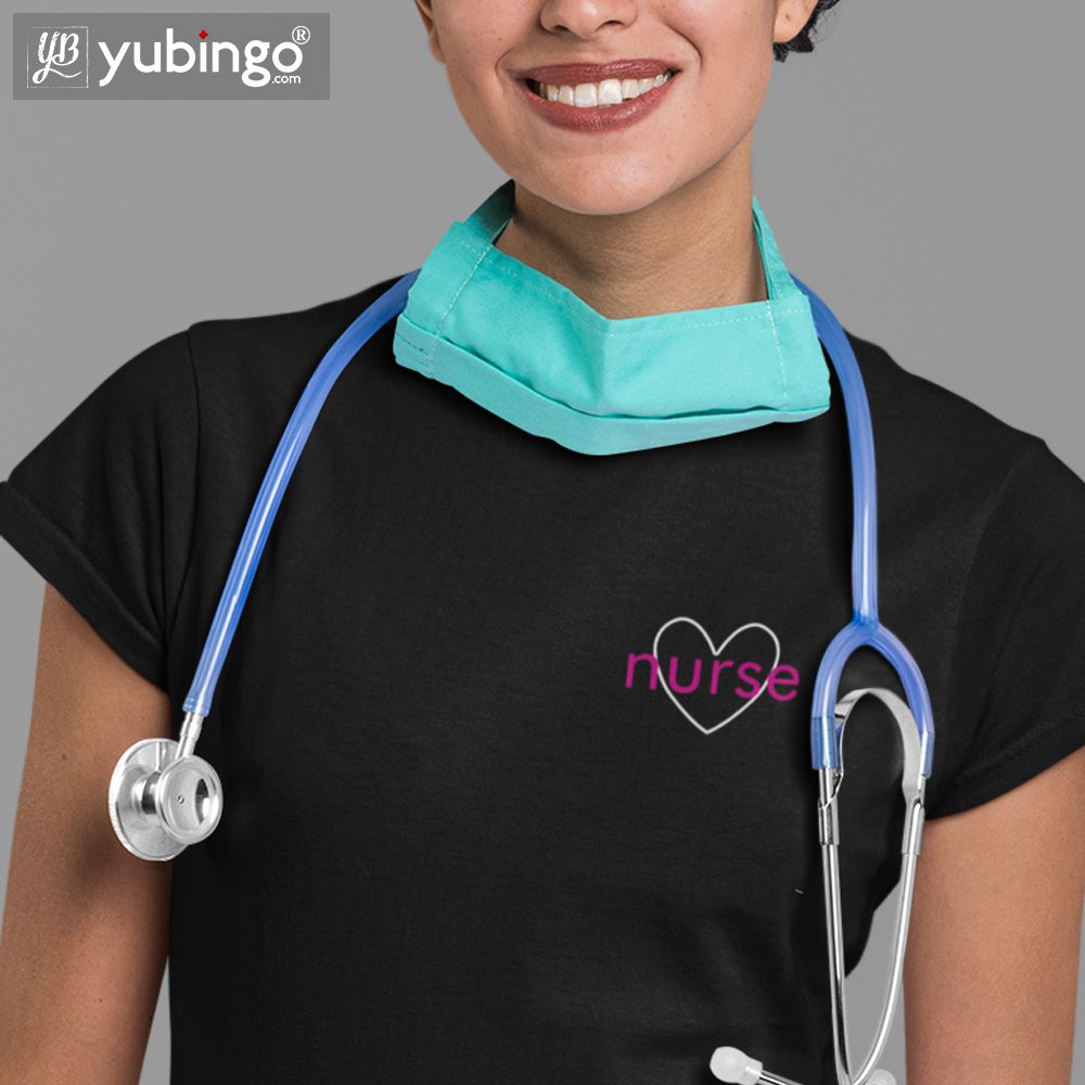 Nurse By Heart T-Shirt-White