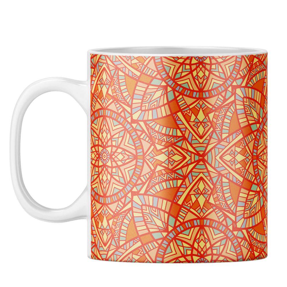 Orange Mandala Coffee Mug