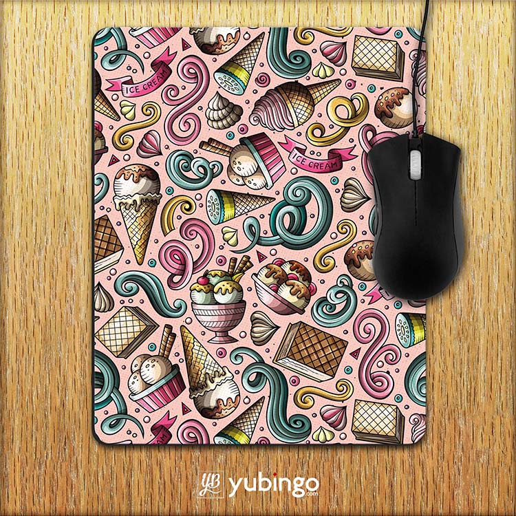 Pink Ice Cream Mouse Pad-Image2
