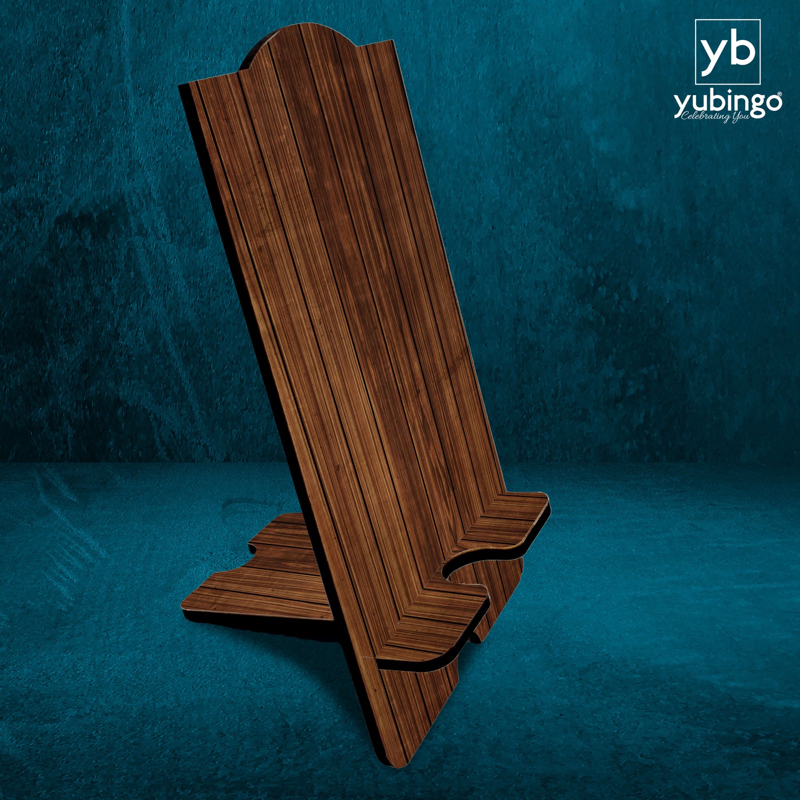 Printed Wooden Pattern Mobile Stand-Image4