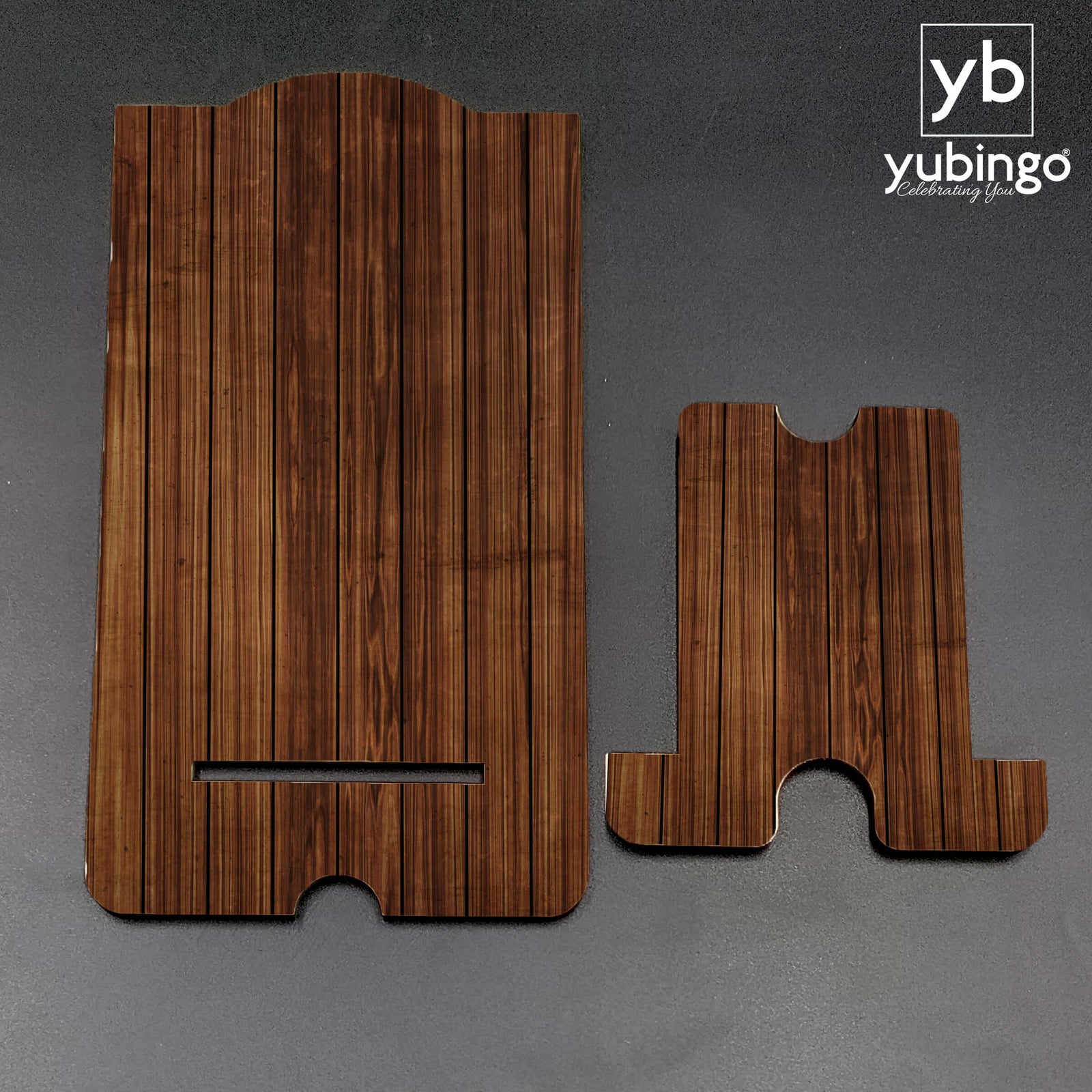 Printed Wooden Pattern Mobile Stand-Image5