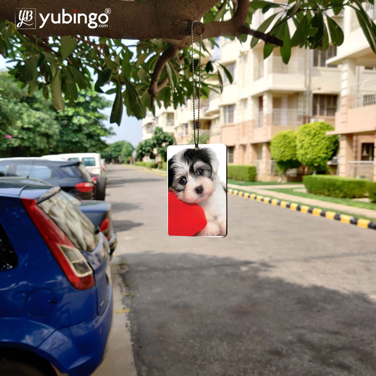 Puppy With Pillow Car Hanging-Image4