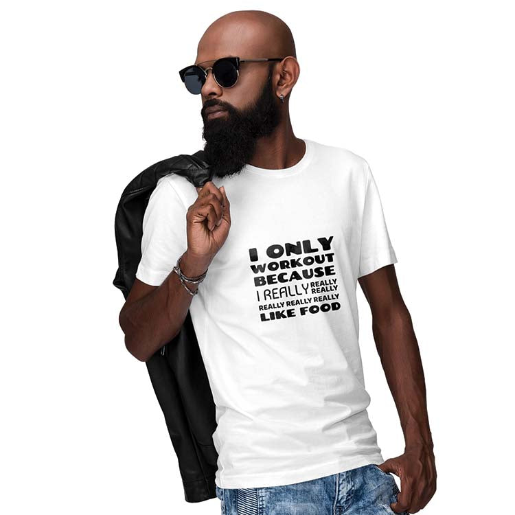 Really Like Food Men T-Shirt-White