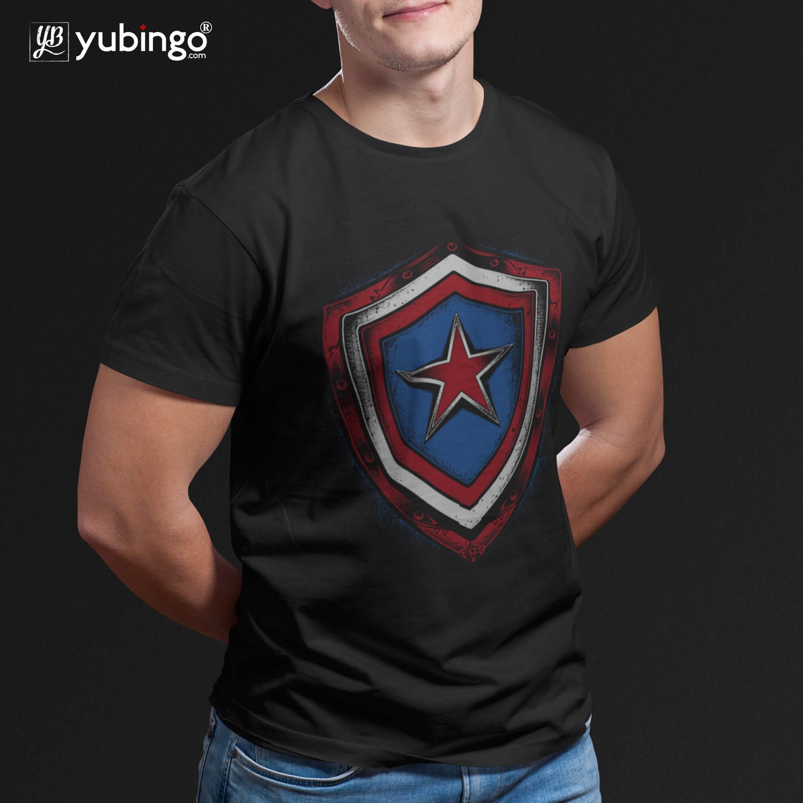 The Shield Men T-Shirt-Black