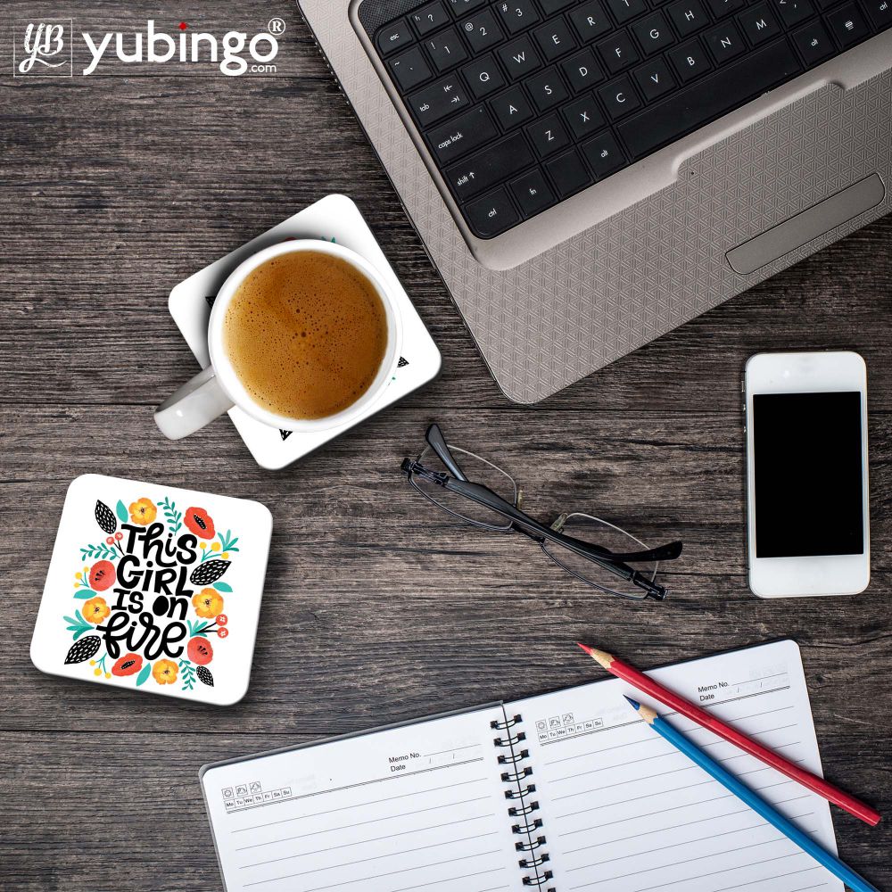 This Girl is One Fire Coasters-Image3