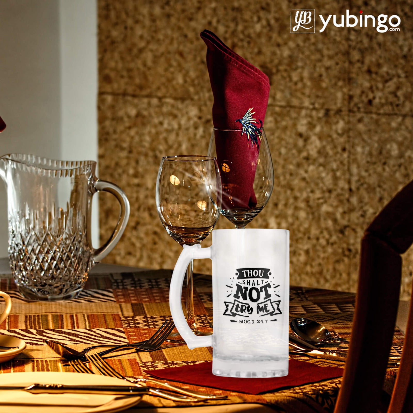 Thou Shalt Not Try Me Beer Mug-Image3-Image7