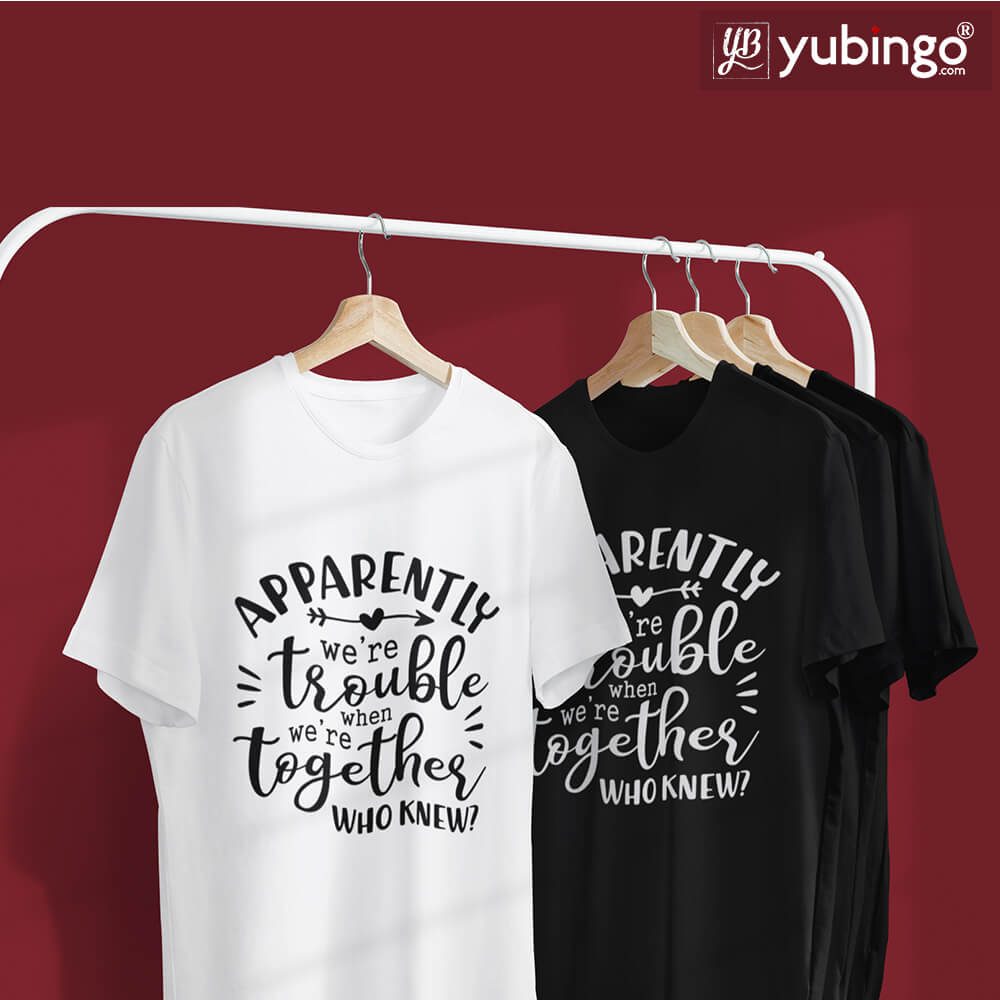 Trouble Together T-Shirt-White