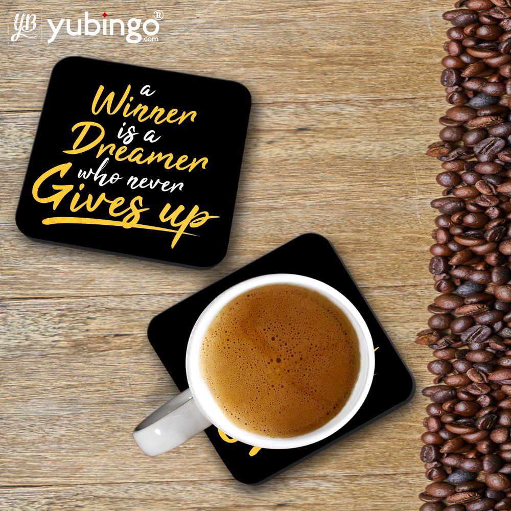 Winner Never Gives Up Coasters-Image4